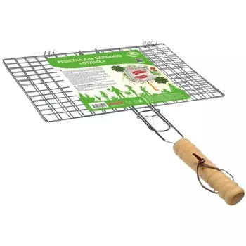 Решетка для барбекю Мультидом «Отдых», размер 35х23х1.5 см