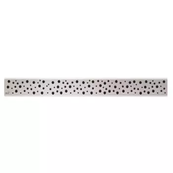 Решетка для водоотводящего желоба Alcadrain BUBLE-650L, нержавеющая сталь, 650 мм, глянец