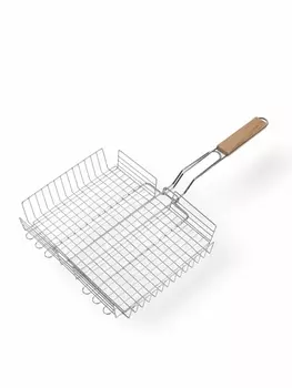 Решетка гриль, хромированная сталь, 553124 см, глубина 5 см