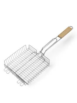 Решетка гриль, хромированная сталь, 572222 см, глубина 5 см