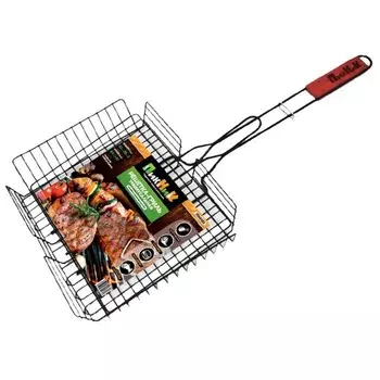 Решетка-гриль «Твой Пикник» 65(+3)х40х30х5 см, антипригарная, глубокая