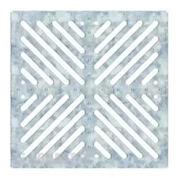 Решетка штампованная AQUASTOK 300х300 оцинкованная