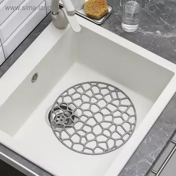 Решётка в раковину IDEA «Круглая», пластик, d=30 см, МИКС