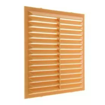 Решетка вентиляционная ERA 1313 С, 138 x 138 мм, неразъемная, накладная, с сеткой, бежевая