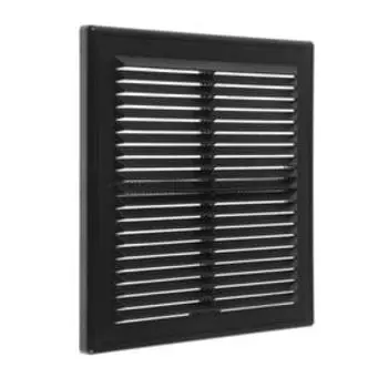 Решетка вентиляционная разъемная VENTS МВ 150 с (Р), 204 х 204 мм, черная