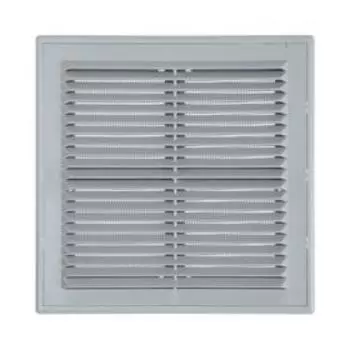 Решетка вентиляционная VENTS, МВ 150 с, 204 х 204 х 16 мм, с сеткой, разъемная, серая