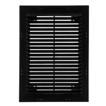Решетка вентиляционная "ВИЕНТО" 1520ВР, 150х200 мм, с сеткой, разъемная, черная