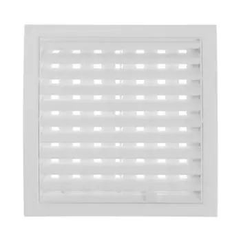 Решетка вентиляционная "ВИЕНТО" 1717ВРР, 170х170 мм, регулируемая, разъемная, белая