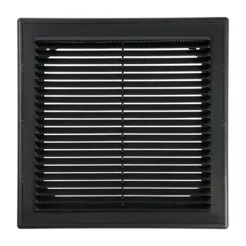 Решетка вентиляционная "ВИЕНТО" 2525ВР, 250х250 мм, с сеткой, разъемная, графит