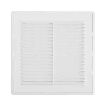 Решетка вентиляционная ZEIN Люкс ЛРР200, 200 х 200 мм, с сеткой, разъемная, регулируемая