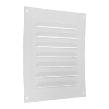 Решетка вентиляционная ZEIN Люкс РМ1717С, 175 х 175 мм, с сеткой, металлическая, серая