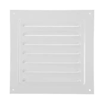 Решетка вентиляционная ZEIN Люкс РМ1717С, 175175 мм, с сеткой, металлическая, серая