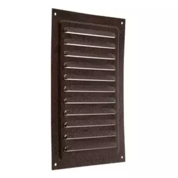 Решетка вентиляционная ZEIN Люкс РМ1724М, 170240 мм, с сеткой, металлическая, медный антик
