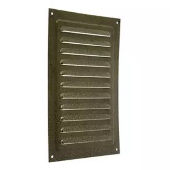 Решетка вентиляционная ZEIN Люкс РМ1724З, 170240 мм, с сеткой, металлическая, золотая