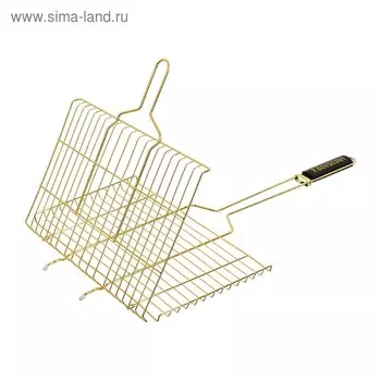 Решётка-гриль Boyscout для стейков, 70(+5)х45х27х2 см, цвет золото