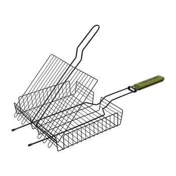 Решётка-гриль Boyscout, универсальная с антипригарным, веер в подарок, 57(+5)x30x25x5,5 cм