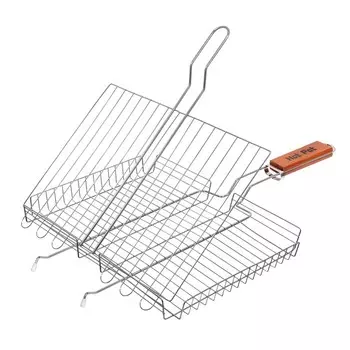 Решётка-гриль Hot Pot, универсальная глубокая, большая, 58(+5)х38х28х4 см