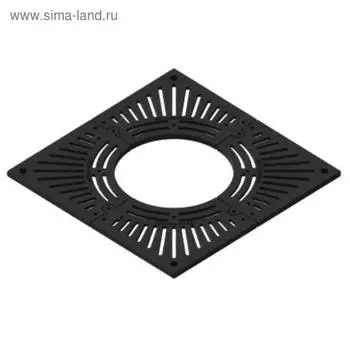Решётка приствольная, 100 100 см, d = 50 см, чугунная, квадратная