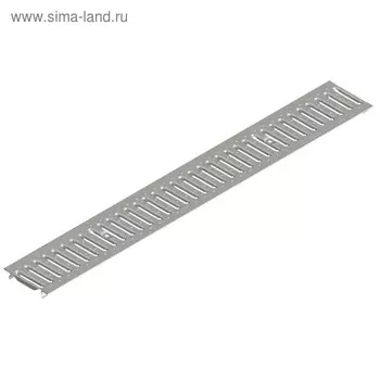 Решётка водоприёмная, DN100, класс нагрузки А, оцинкованная сталь, щелевая