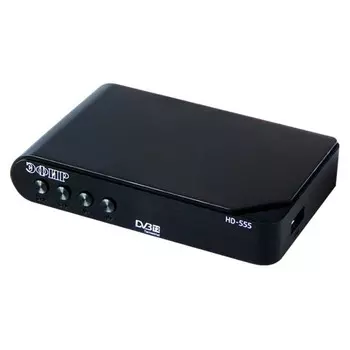 Ресивер DVB-T2 Сигнал Эфир HD-555 черный