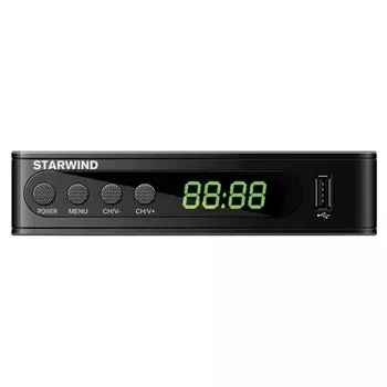Ресивер DVB-T2 Starwind CT-200 черный