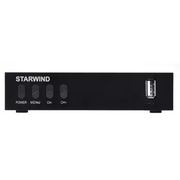 Ресивер DVB-T2 Starwind CT-220 черный