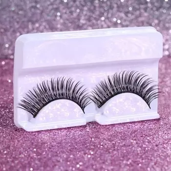 Ресницы накладные «Мечтающий взгляд», 11 мм, без клея, чёрные