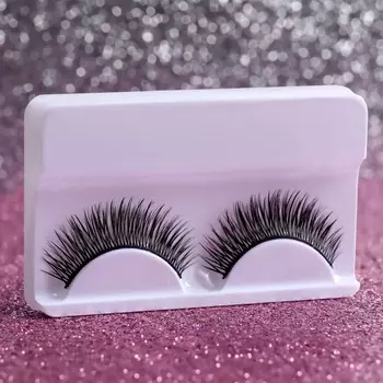 Ресницы накладные «Взгляд», 11 мм, без клея, чёрные