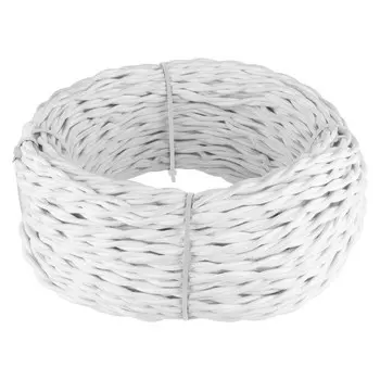 Ретро кабель витой W6452201, 20 м, 2х1,5, цвет белый