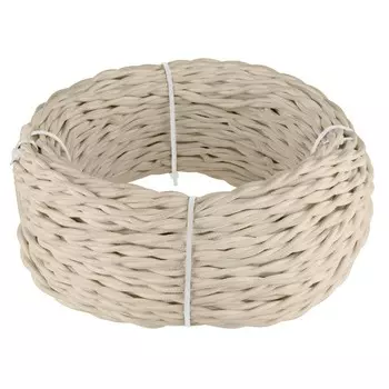 Ретро кабель витой W6453546, 3х1,5, цвет песочный