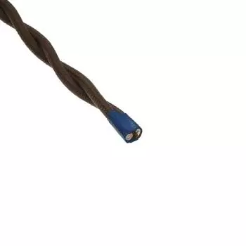 Ретро провод ПуГВсн Luazon Lighting "Винтаж", 10 м, 2х2.5 мм2, коричневый