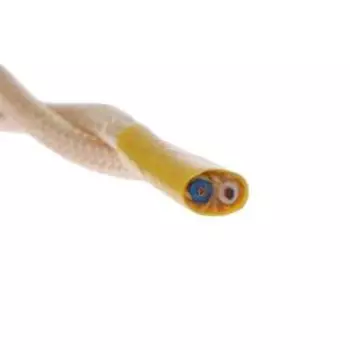 Ретро провод ПуГВсн Luazon Lighting "Винтаж", 50 м, 2х0.75 мм2, цвет песочное золото