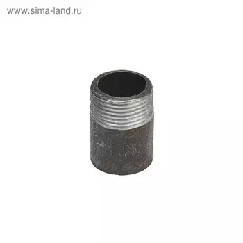 Резьба стальная, 3/4", DN 20, PN 16, L=30 мм, Lрезьбы=10.5 мм