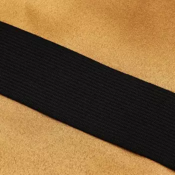 Резинка бельевая, 35 мм, 25 м, цвет чёрный