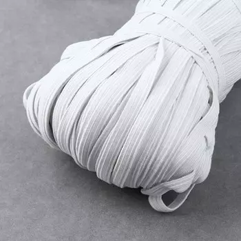 Резинка бельевая, 8 мм, 100 м, белая