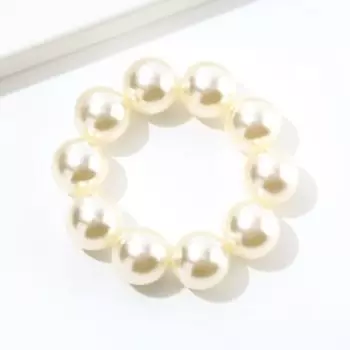 Резинка браслет для волос «Snow», 1 шт., d= 6,5 см.