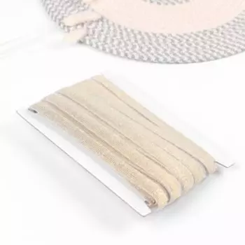 Резинка декоративная с прозрачными вставками, 50 мм, 10 ± 1 м, цвет золотой