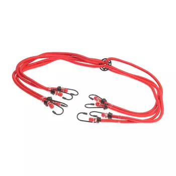 Резинка для крепления багажа "Паук" 100 см, d8 мм, металлические крючки, набор 4 шт