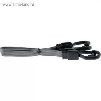 Резинка для крепления багажа STELS, 1 м, пластиковые крючки, набор 2 шт 54402