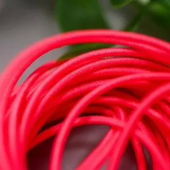 Резинка для творчества "Fabrika Decoru" круглая 1мм Ярко розовая