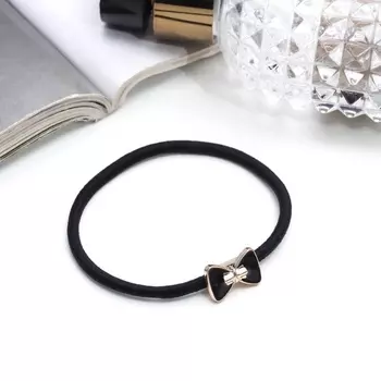 Резинка для волос «Аделин», 5 см, чёрный