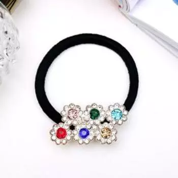 Резинка для волос "Аманда" маленькие ромашки