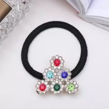 Резинка для волос "Аманда" пирамидка из цветов