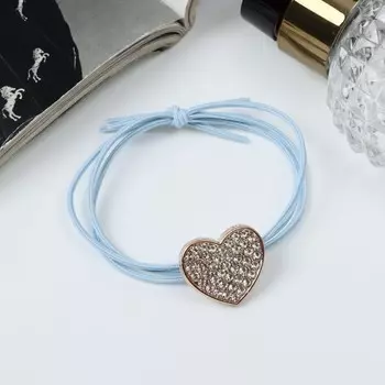 Резинка для волос «Амелия», сердце, 5 см, МИКС