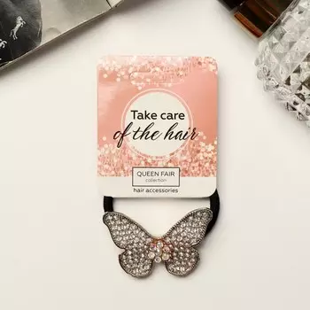 Резинка для волос «Асель», бабочка, 4.5 см