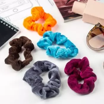 Резинка для волос «Бархат», яркость, МИКС