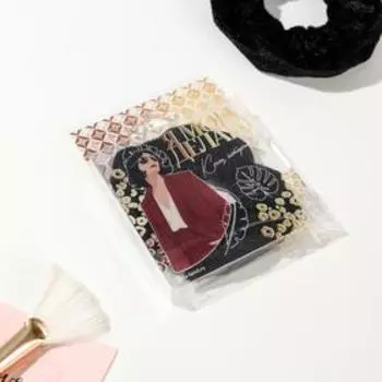 Резинка для волос бархатная скранч «Я могу, делаю»