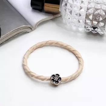 Резинка для волос «Бетти», 5 см, бежевый