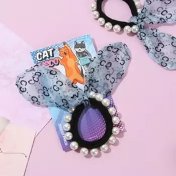 Резинка для волос "Cat disco"