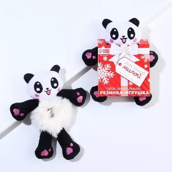 Резинка для волос «Для самой милой», панда, 1 шт, d = 7,5 см.